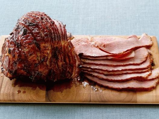 Prosciutto cotto con glassa di fichi d'arancia Prosciutto cotto con glassa di fichi d'arancia