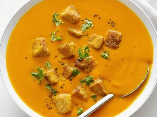 Carota - Zuppa di purea di tofu allo zenzero