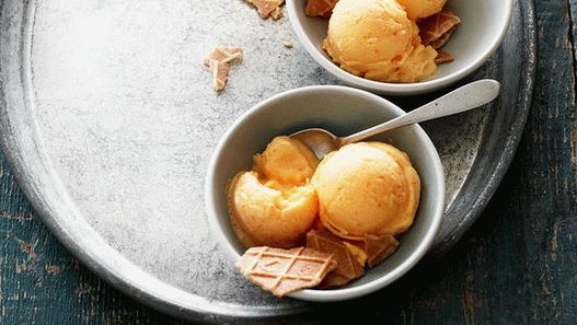 Sorbetto alla foto mandarino