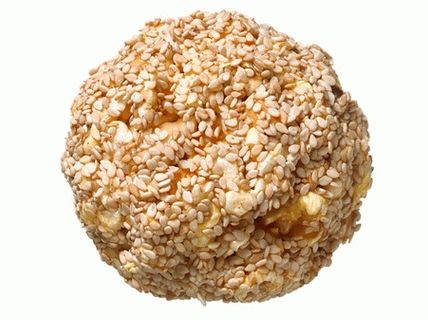 Foto Palline di popcorn al sesamo al miele Foto Palline di popcorn al sesamo al miele