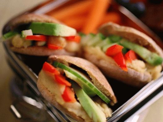 Foto Mini sandwich ripieni di fagioli da scuola a scuola