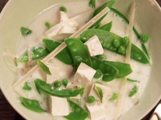 Foto zuppa di latte di tofu tailandese