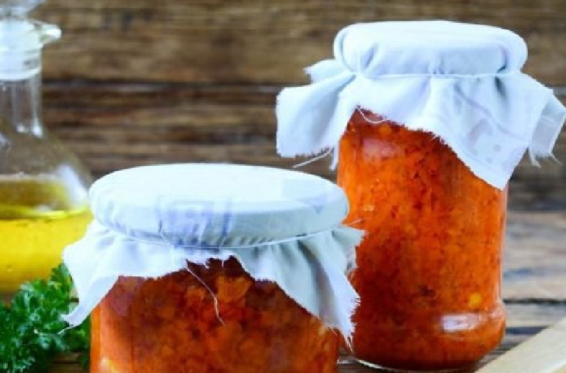 Caviale di carota per l'inverno