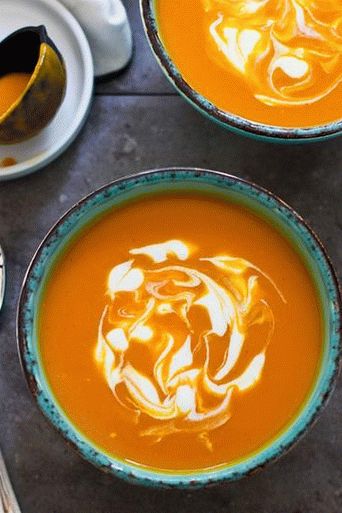 Foto di purea di carote con pasta di curry