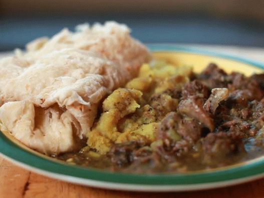 Foto di carne di capra alla Trinidad in salsa al curry