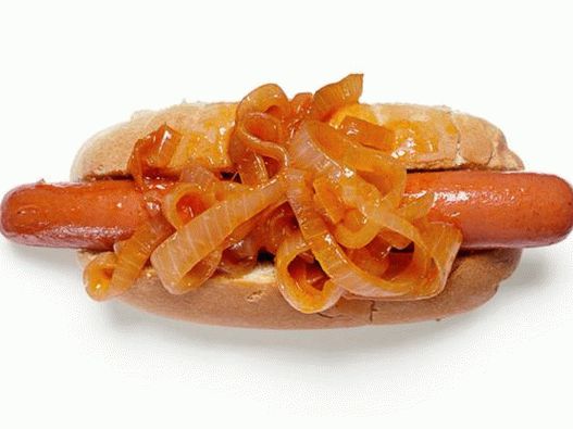 Hot dog alla cipolla caramellata