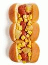 Hot dog di campagna con mais