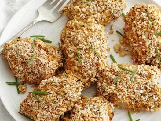 Foto del piatto - Cosce di pollo impanate nel forno