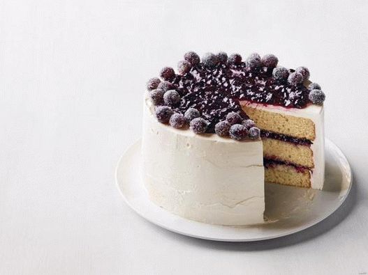 Foto del piatto - Torta sfoglia con uno strato di marmellata di mele e topping di uva da zucchero