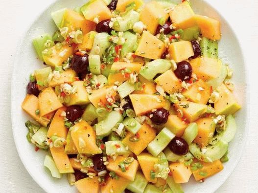 Foto di insalata caraibica di melone piccante