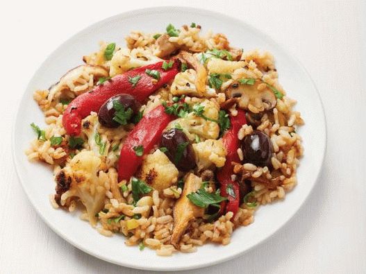 Paella di cavolfiore foto vegetale