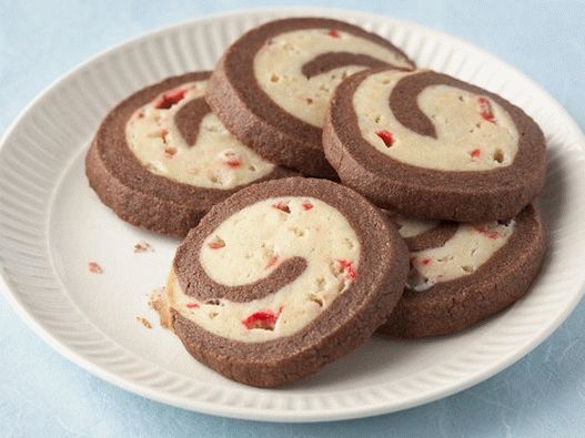 Riccioli di menta e biscotti al cioccolato