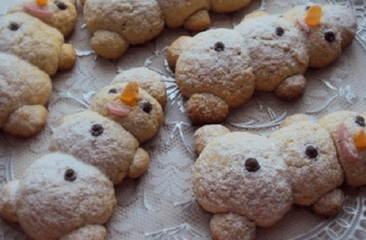 Biscotti di pupazzi di neve divertenti