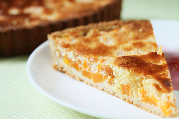 Torta con ricotta e zucca