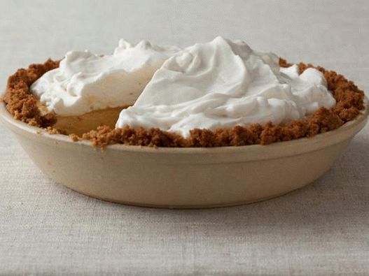 Torta con mousse di zucca senza cottura