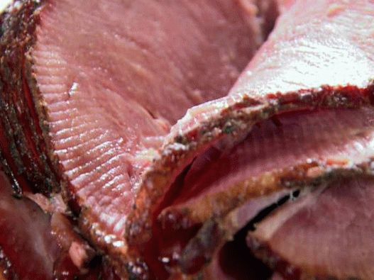 Foto Prosciutto festivo con glassa di miele alla griglia