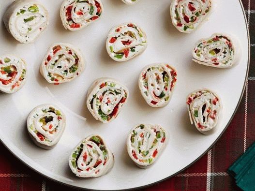 Foto involtini festivi con formaggio