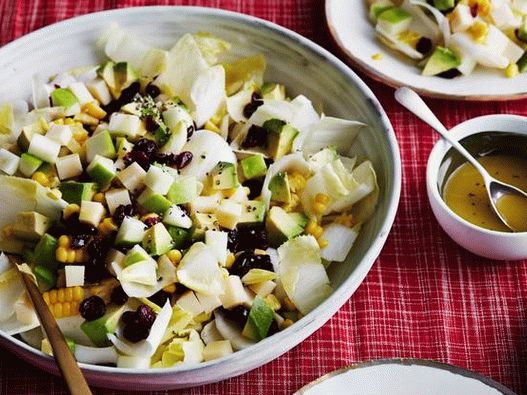 Foto del piatto - Insalata leggera con mele e mais