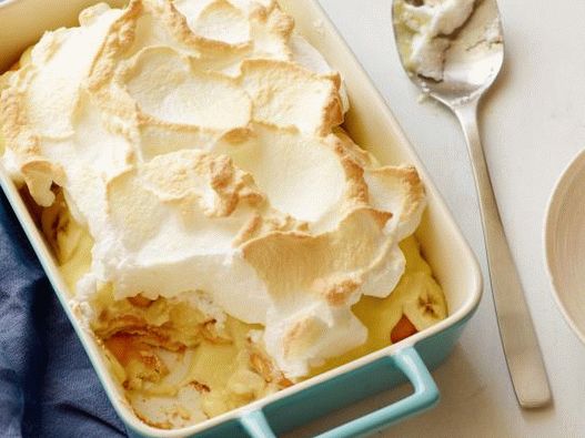 Foto di budino alla banana nel forno