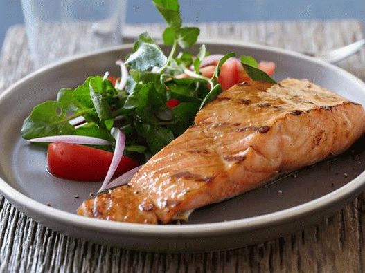 Foto - Salmone in salsa di senape e miele