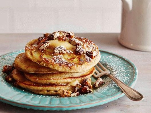 Frittelle di banana e noci con burro