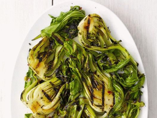 Dish Photography - Bok Choy Cabbage alla griglia