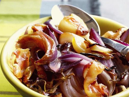 Foto del piatto - Insalata di cipolle in un foglio alla griglia