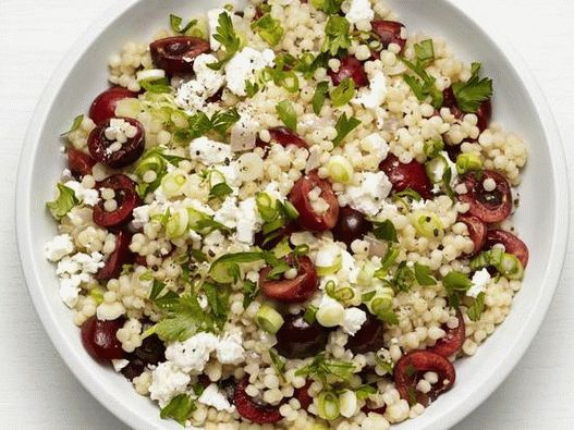 Couscous israeliano con ciliegia