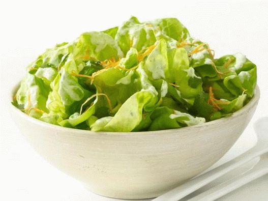 Insalata di Boston con condimento al latte fermentato