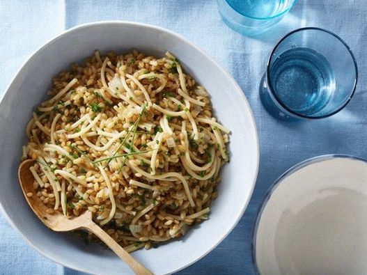 Porridge d'orzo con pasta piccola