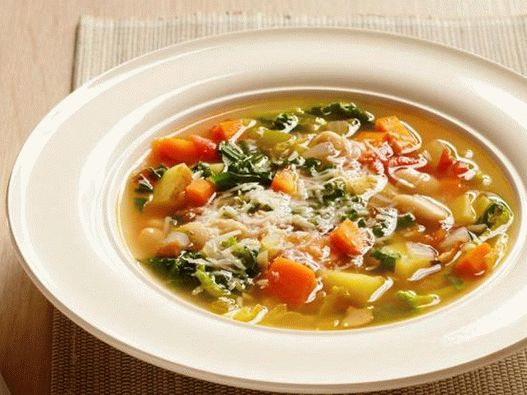 Minestrone al parmigiano