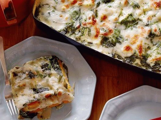 Lasagna vegetariana con zucca