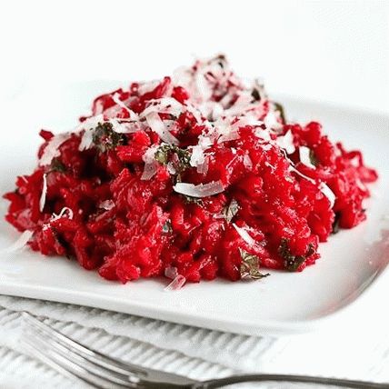 Riso con barbabietole e cocco