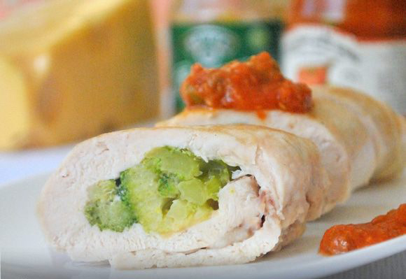 Involtini di pollo con broccoli