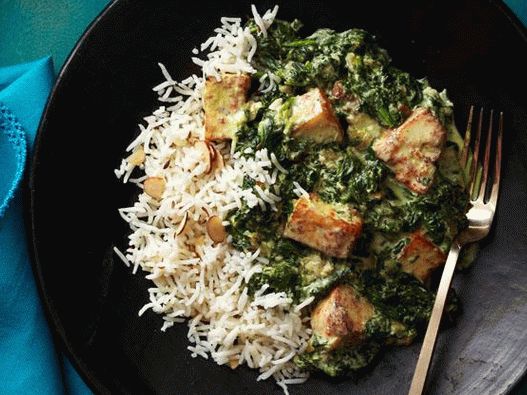 Photo Saag Panir - formaggio fritto con spinaci