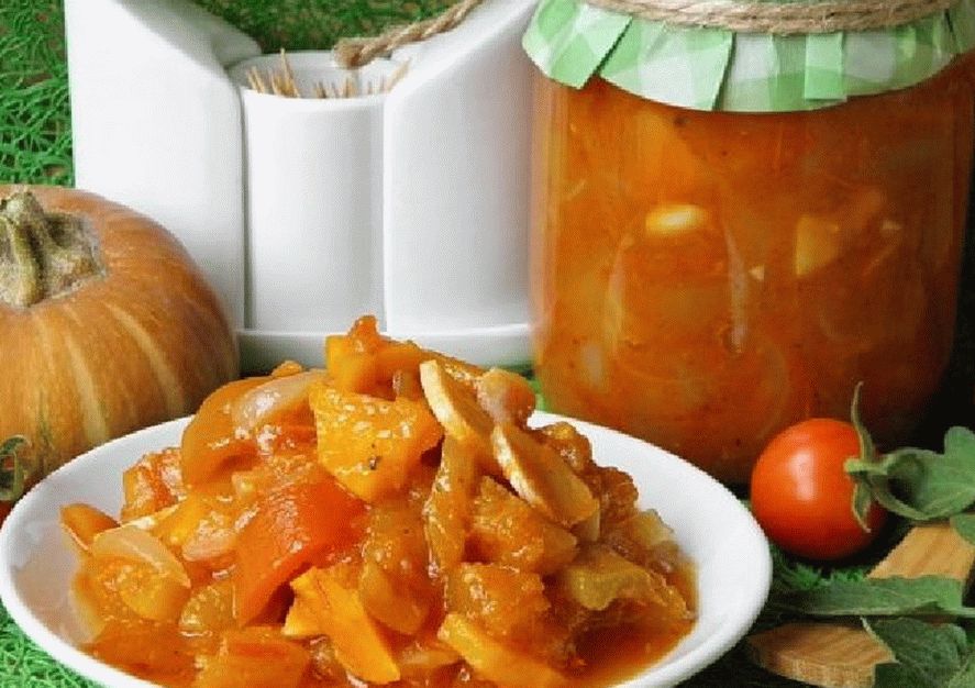 Insalata di zucca per l'inverno