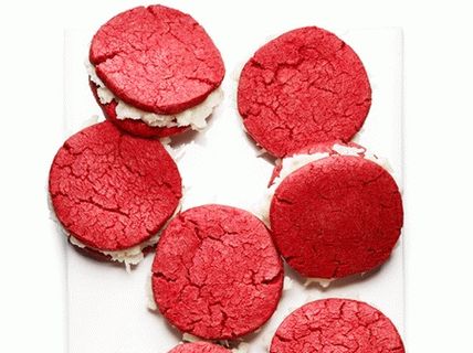 Biscotti sandwich foto