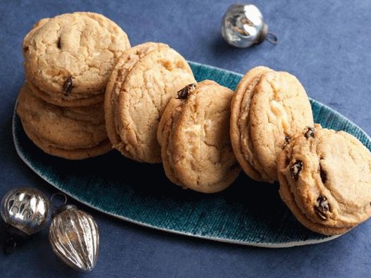 Biscotti Photo Sandwich con ciliegie, cioccolato bianco e strato di mandorle