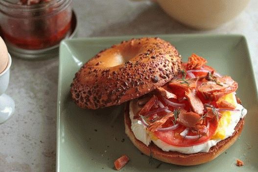 Panino al salmone con foto