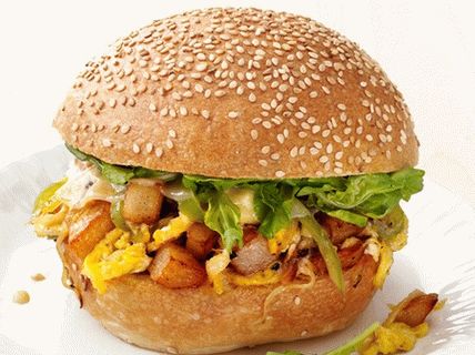 Panini con uova e patate