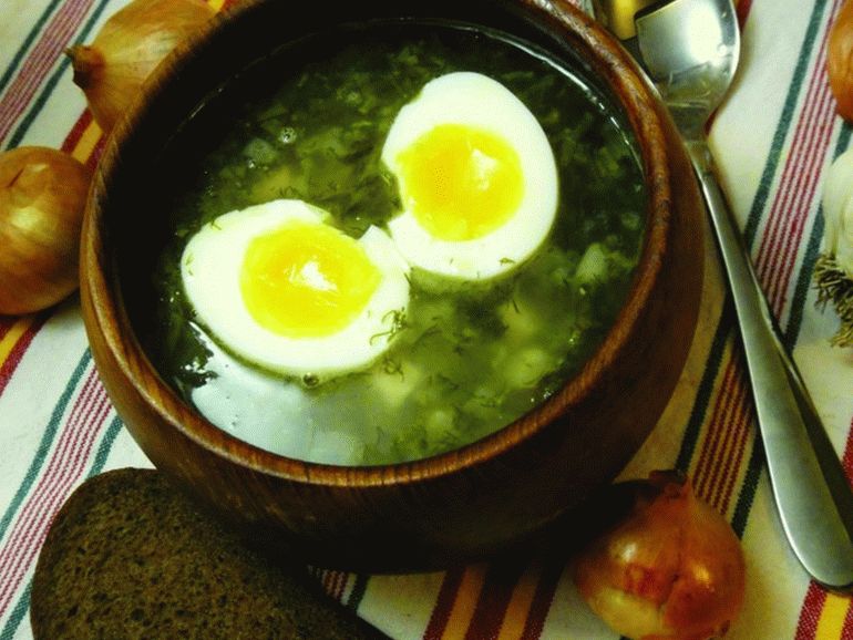 Zuppa di acetosa al limone