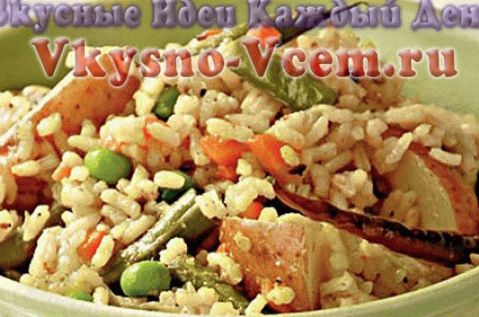 Shiitake con riso e fagiolini