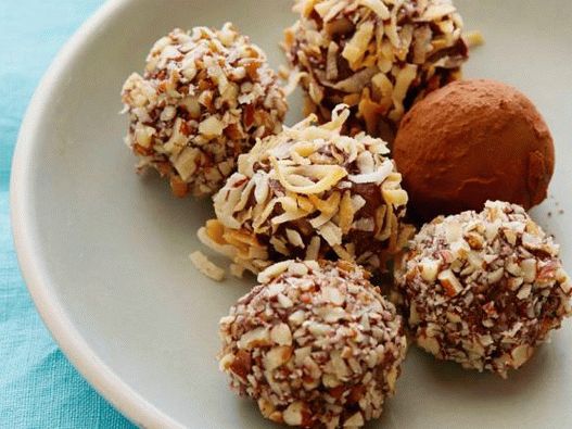 Foto di tartufi al cioccolato a casa