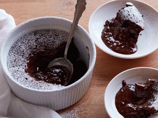 Foto fondente al cioccolato con ripieno fondente