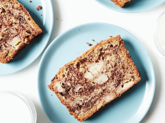 Foto Pane al cioccolato con fettine di banana