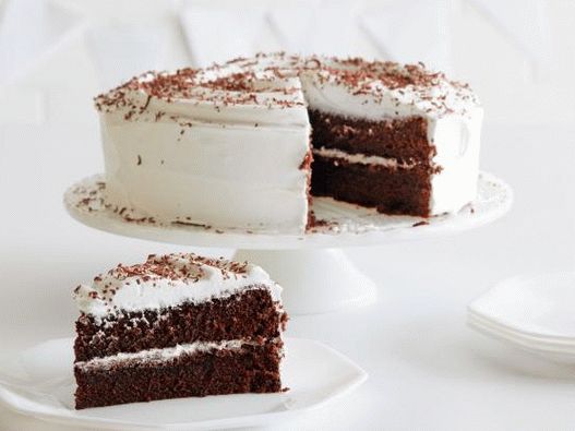 Foto torta meringata al cioccolato