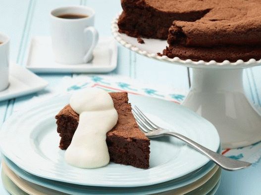 Foto Torta al cioccolato senza farina