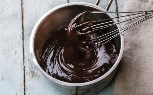 Foto ganache al cioccolato e caffè