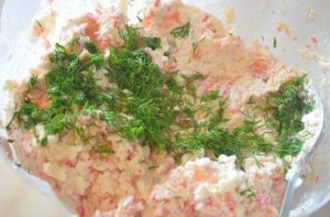 Palline di formaggio con salmone