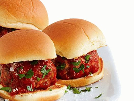 Hamburger con slider e polpette